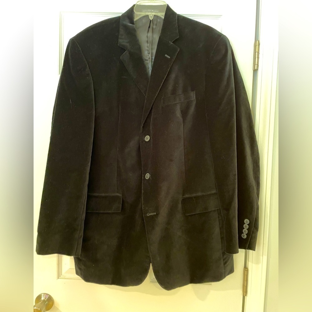 JOHN BARTLETT BLACK VELVET BLAZER